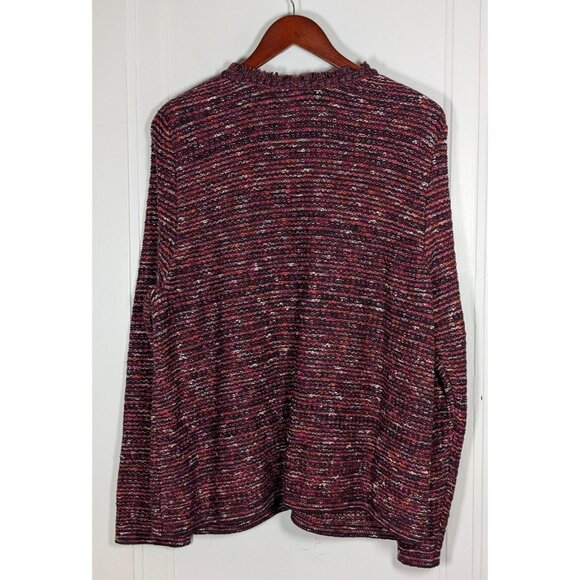 J. Jill Cardigan Women's XL Petite Tweed Sweater Career Preppy Classic Blazer - Picture 2 of 5